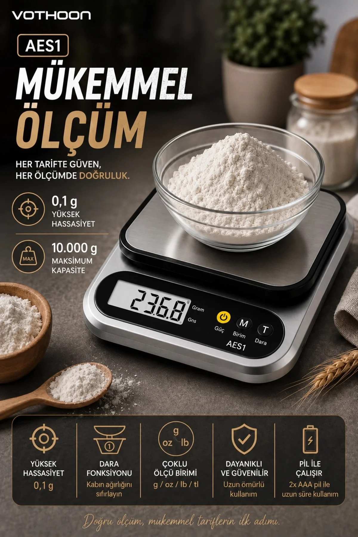 Dijital Mutfak Ve Kahve Tartısı Hassas Gram Terazisi Paslanmaz Çelik Lcd Ekran Çoklu Ölçüm G/Oz 10 K Dijital Mutfak Ve Kahve Tartısı Hassas Gram Terazisi Paslanmaz Çelik Lcd Ekran Çoklu Ölçüm G/Oz 10 K