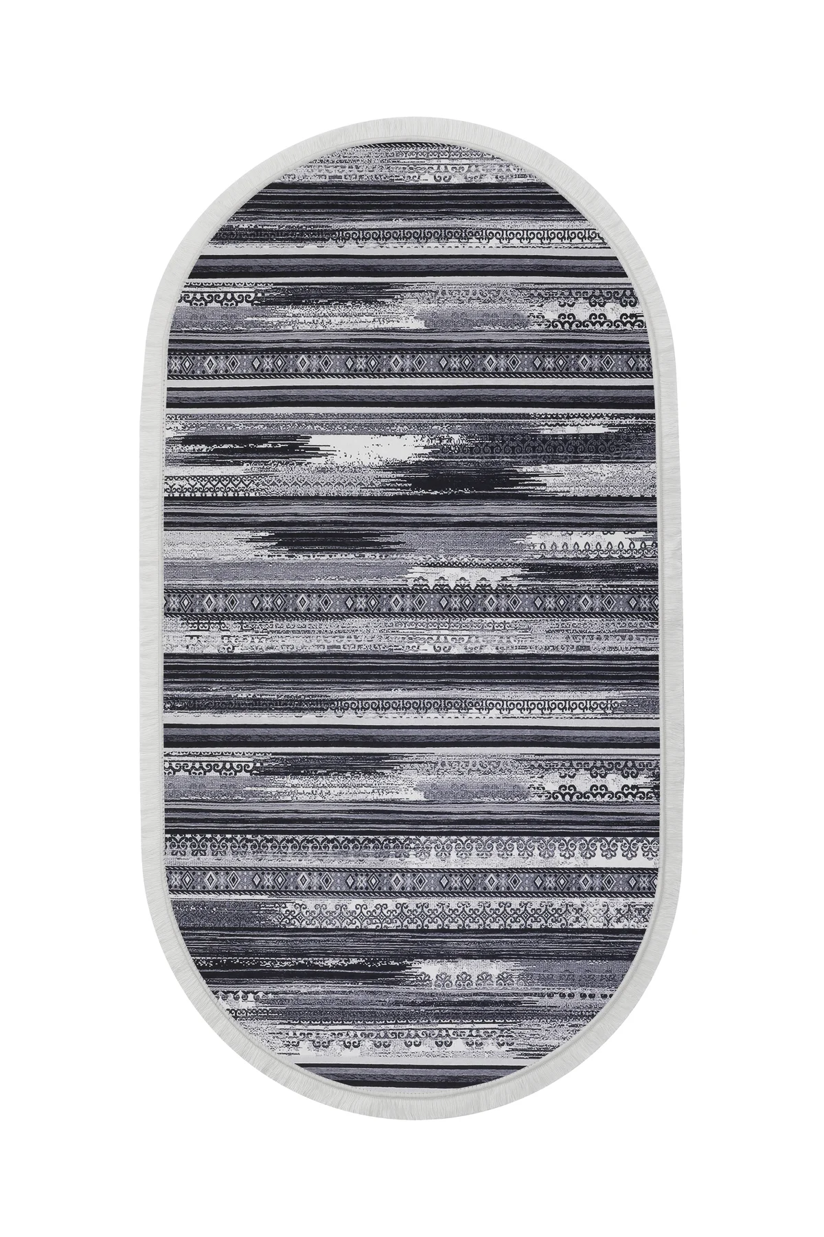 DİJİTAL Oval Saçaklı HALI KÖLN MODEL GRİ RENK Silinebilir 150x200 DİJİTAL Oval Saçaklı HALI KÖLN MODEL GRİ RENK Silinebilir 150x200