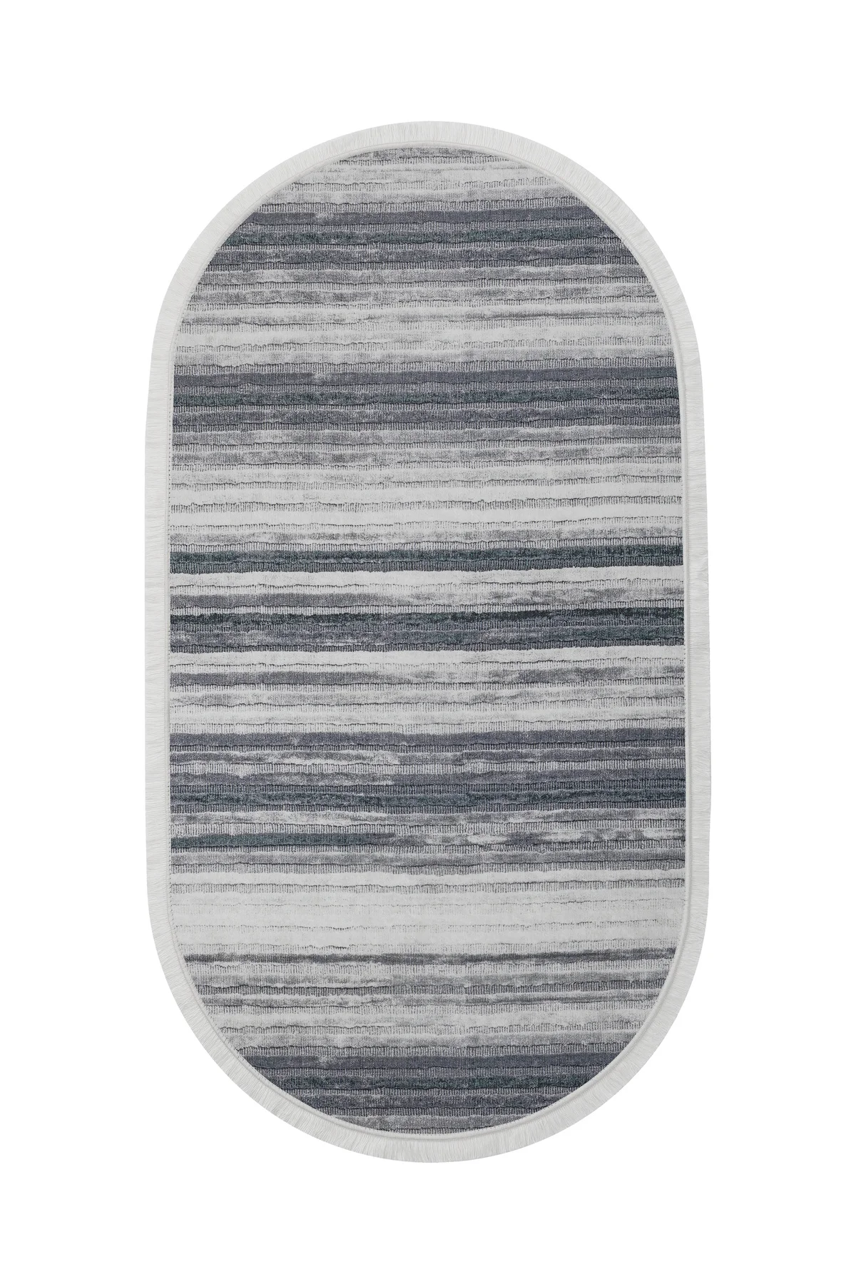 DİJİTAL Oval Saçaklı HALI 9026 MODEL GRİ Silinebilir 150x200 DİJİTAL Oval Saçaklı HALI 9026 MODEL GRİ Silinebilir 150x200 - Görsel 2