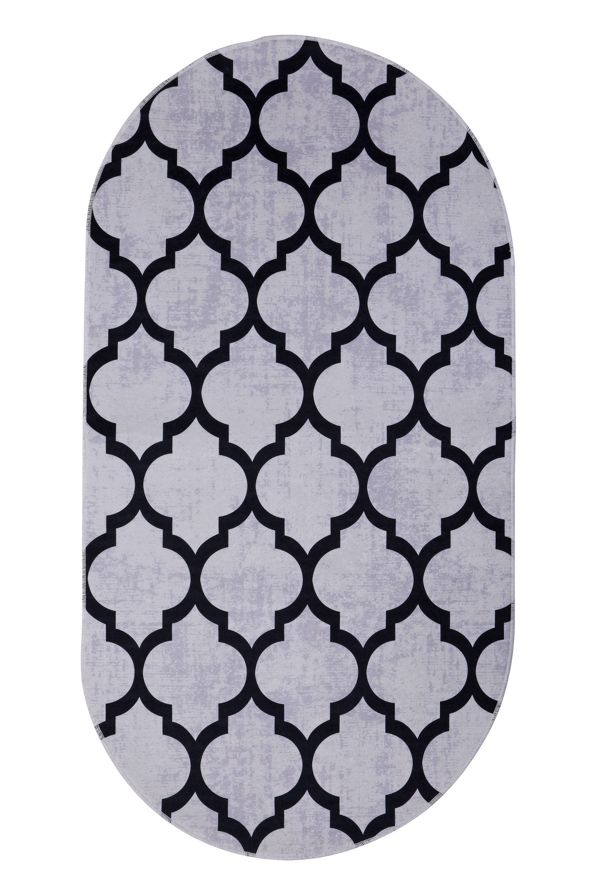 DİJİTAL Oval Saçaksız HALI MODERN TASARIMLI GRİ RENKLİ Silinebilir Yolluk 150x200 Fiyatı, Yorumları ve Özellikleri