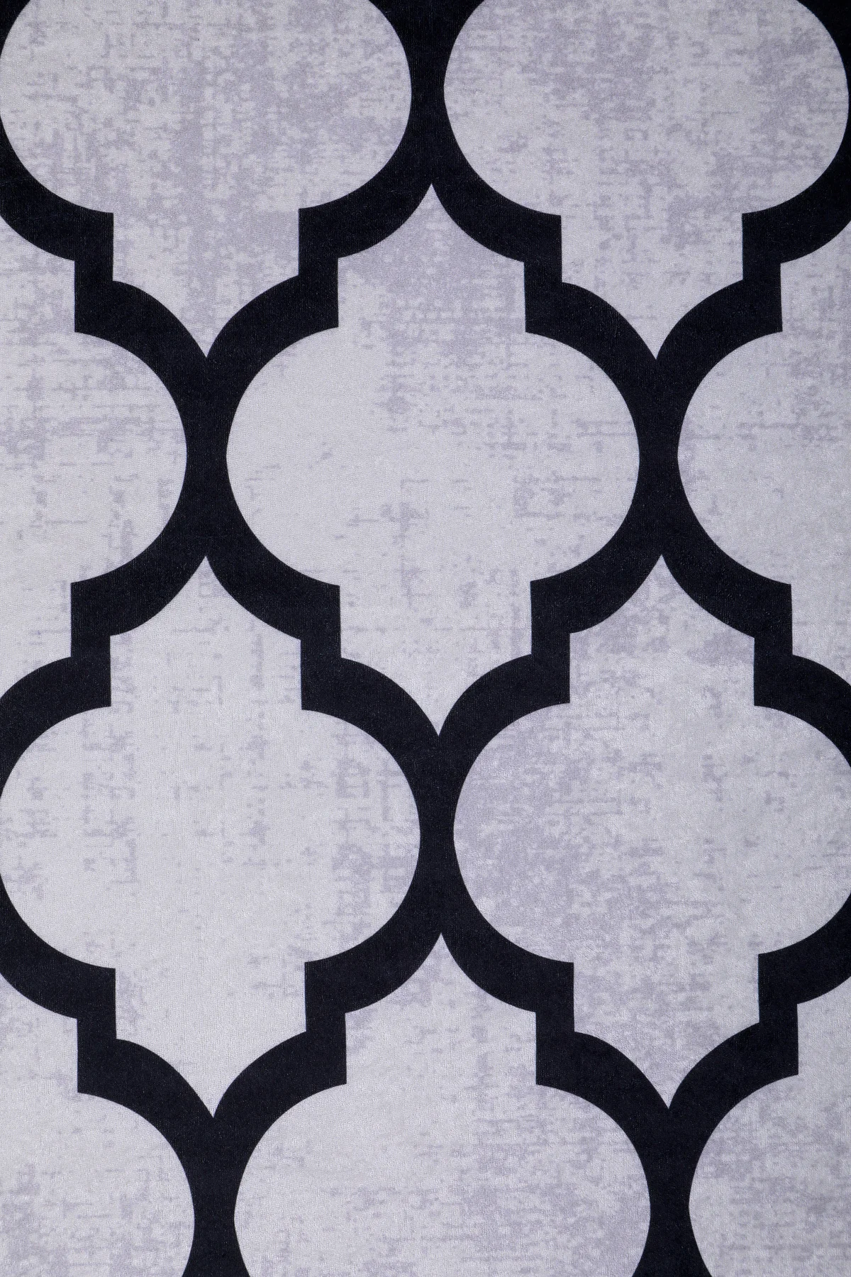DİJİTAL Oval Saçaksız HALI MODERN TASARIMLI GRİ RENKLİ Silinebilir Yolluk 80x150