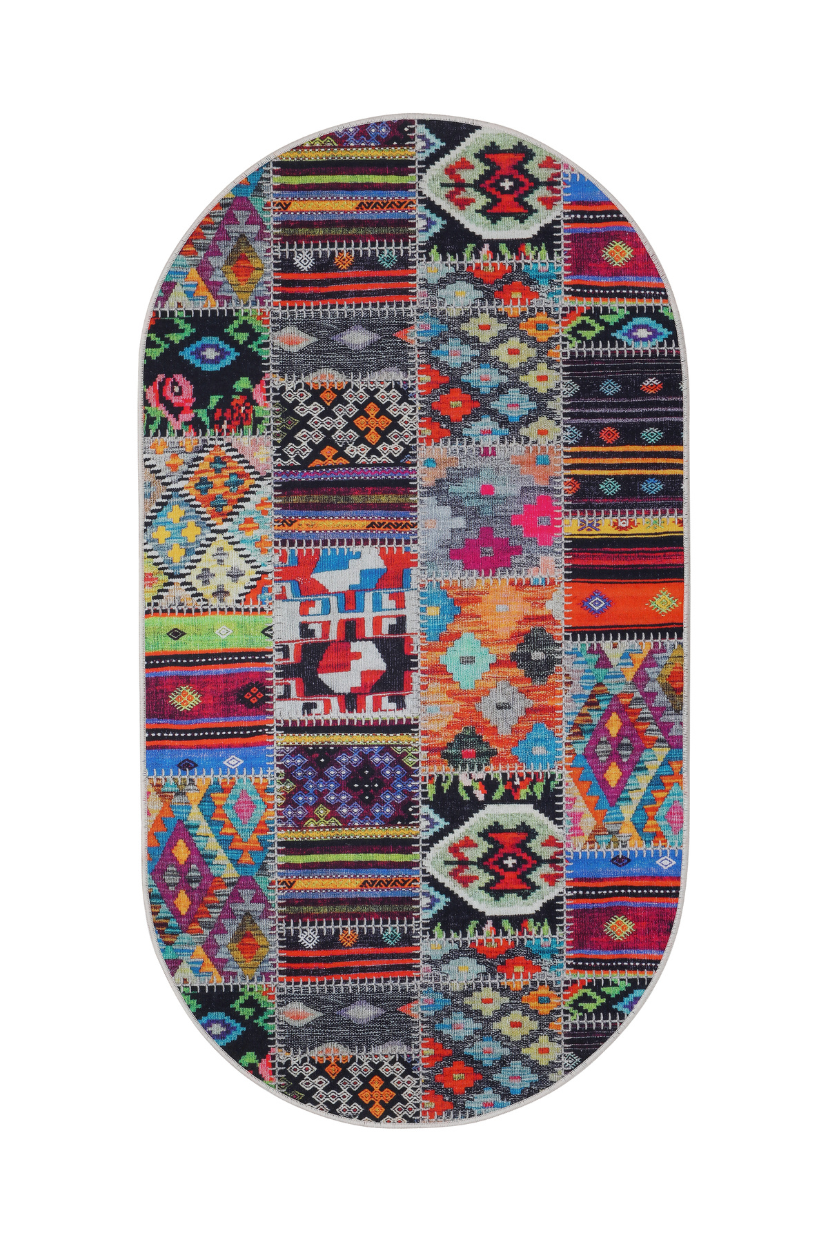 DİJİTAL Oval Saçaksız HALI 9010 MODEL ÇOK RENKLİ Silinebilir Yoll