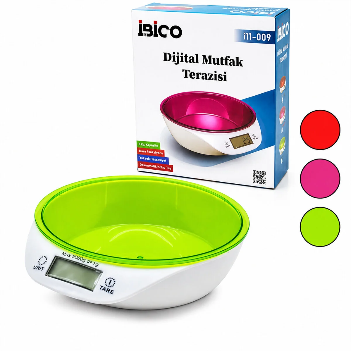 Dijital - Pilli Mutfak Terazi Tartı Kaseli - 5KG/1GR Fiyatı, Yorumları ve Özellikleri