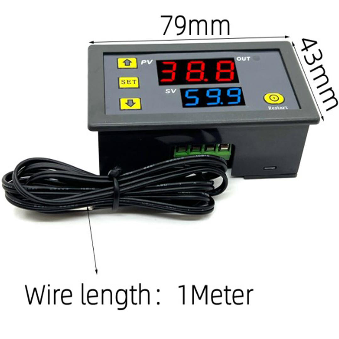 Korhan Teknik Dijital Sıcaklık Kontrol Cihazı Led Ekran Termostat 220 V W3230 