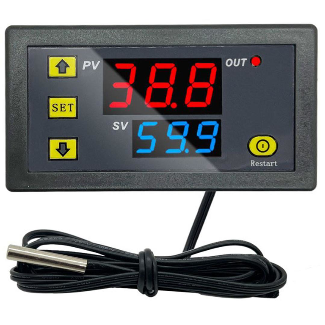 Korhan Teknik Dijital Sıcaklık Kontrol Cihazı Led Ekran Termostat 220 V W3230 