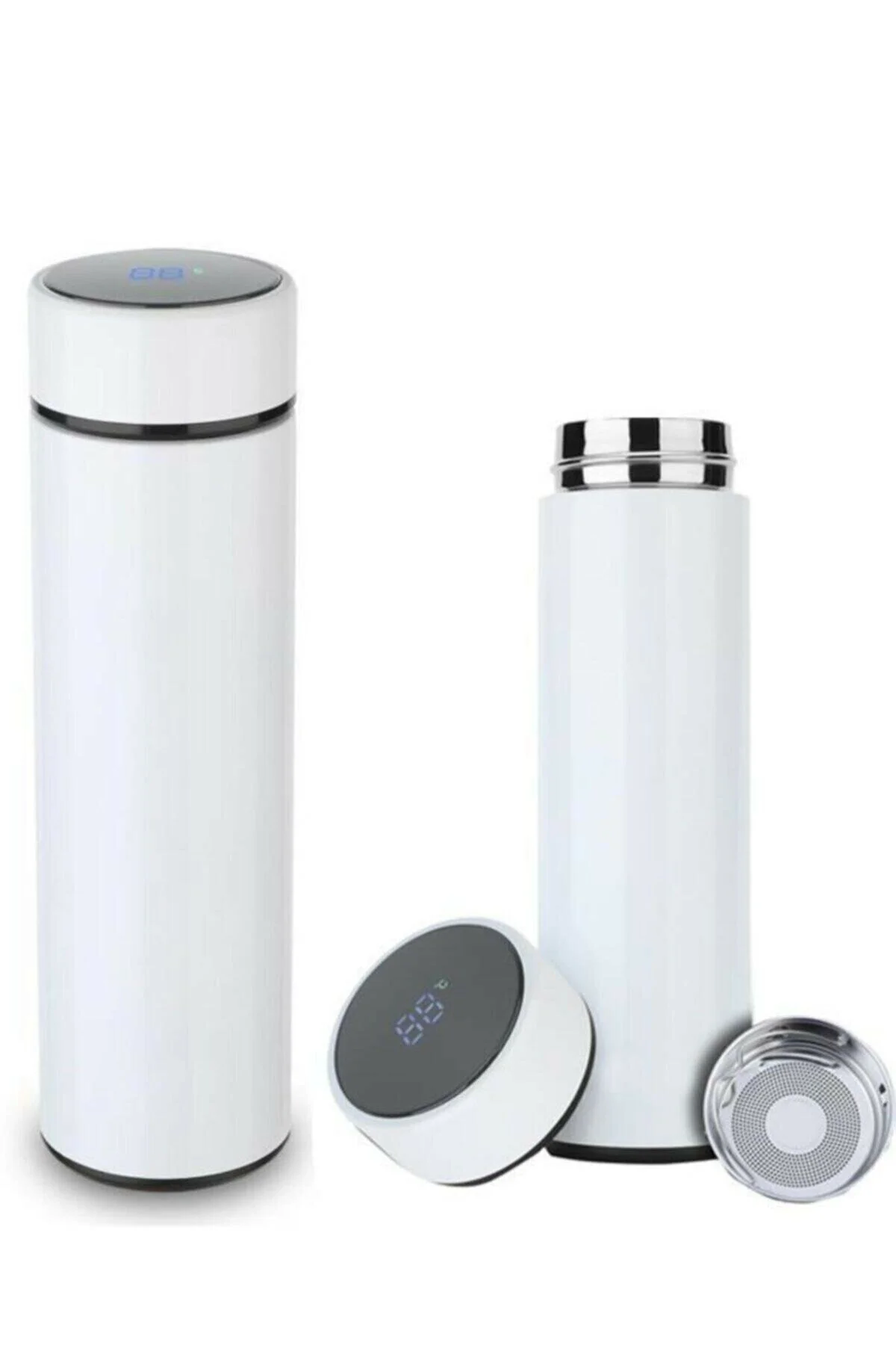Dijital Sıcaklık Göstergeli Renkli Çelik Termos - 500 ML