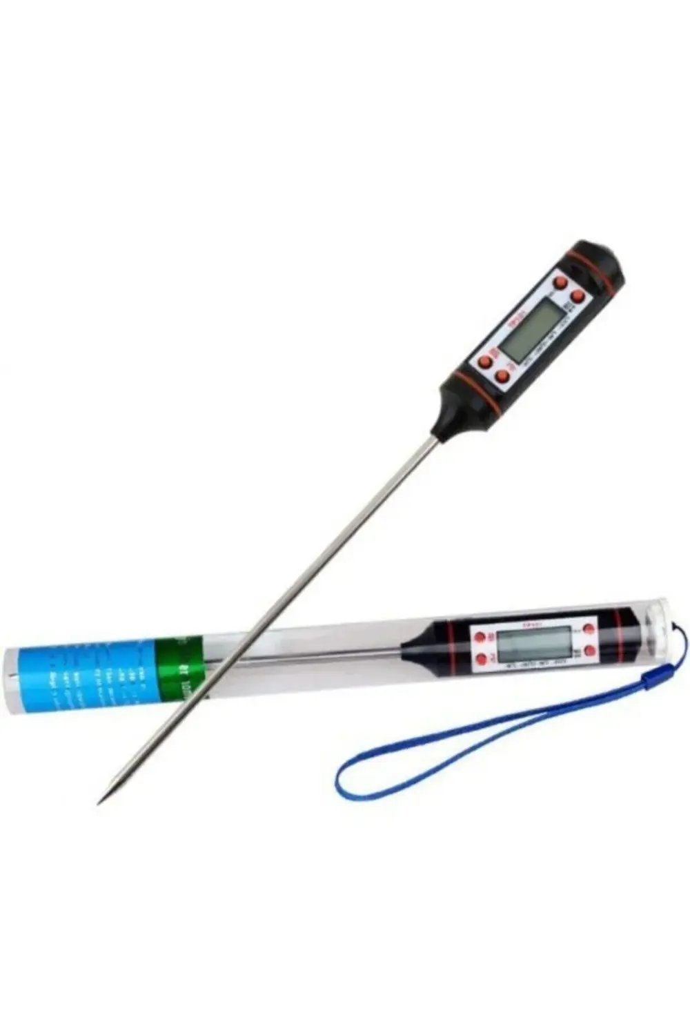 Dijital Sıvı ve Gıda Sıcaklık Ölçer, LCD Termometre, Mutfak ve İç