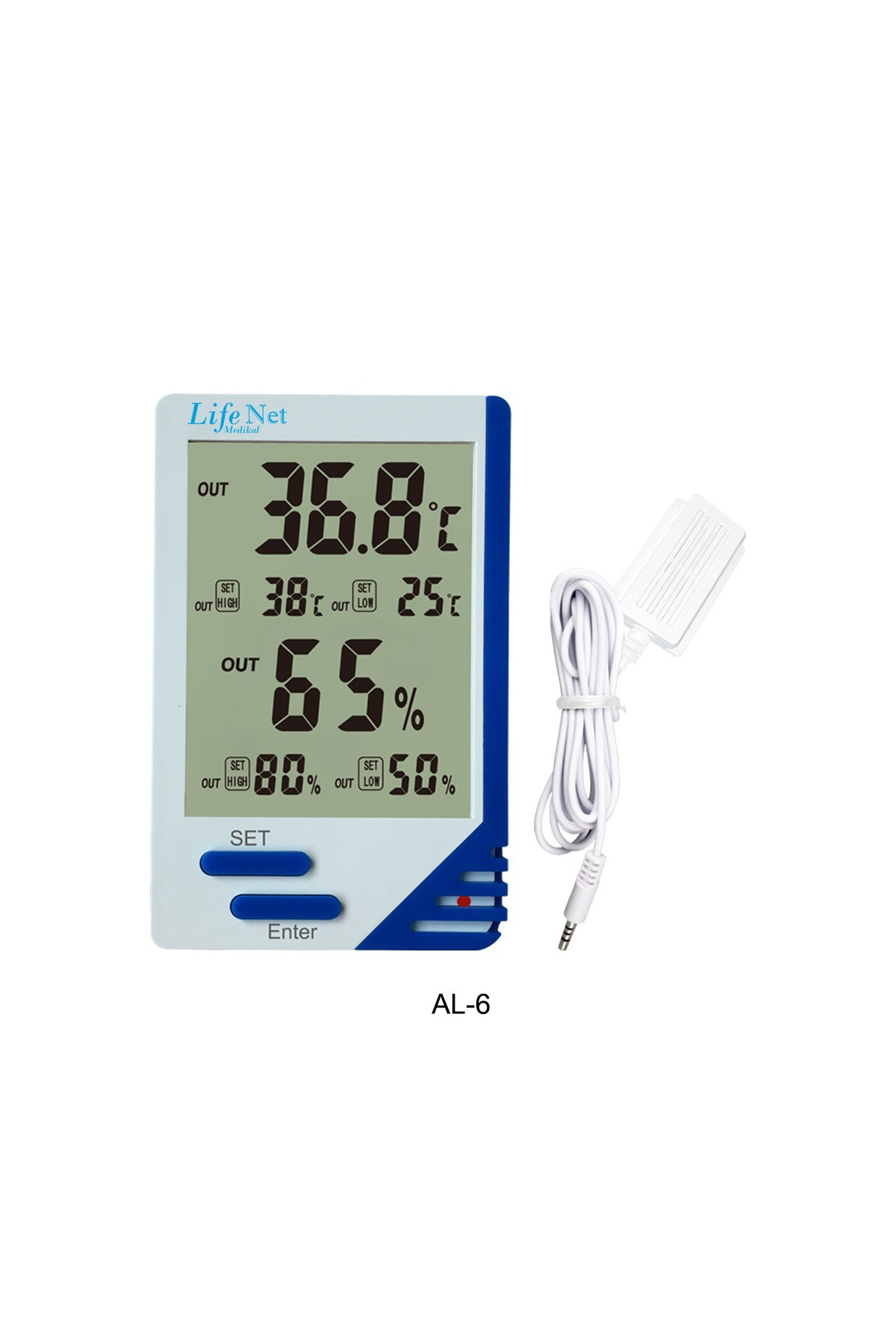 Life Net Medikal Dijital Termometre İsı Ve Nem Ölçer Al-6