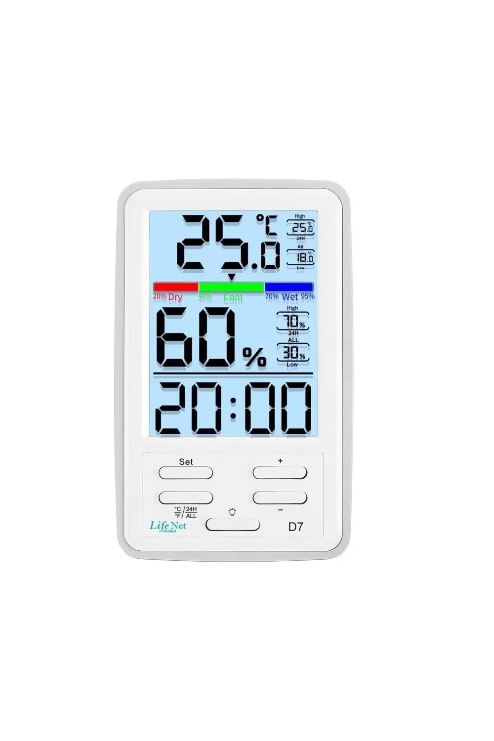 Dijital Termometre Isı Nem Ölçer Sıcaklık Iç , Dış Mekan