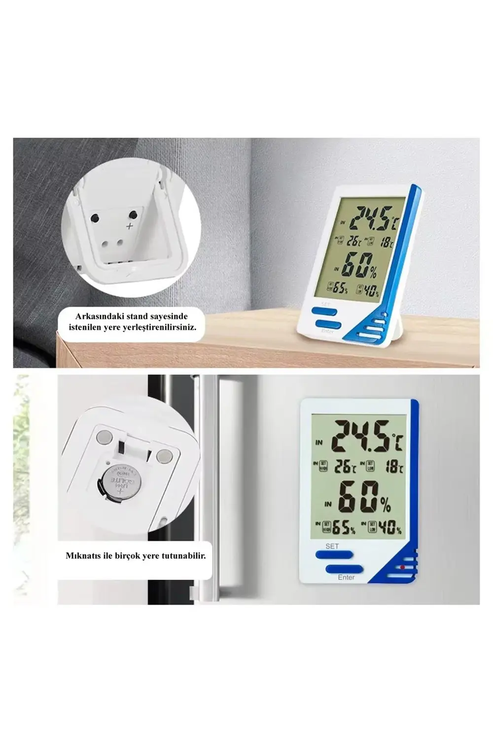 Dijital Termometre Isı Ve Nem Ölçer Al-6