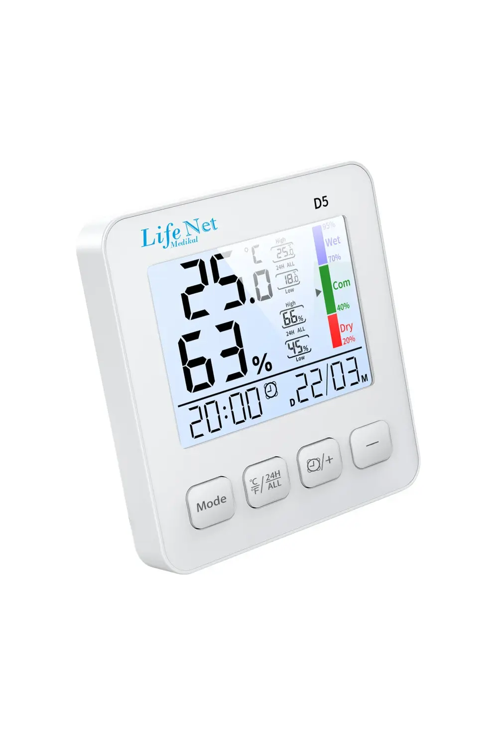 Dijital Termometre Isı Ve Nem Ölçer D5