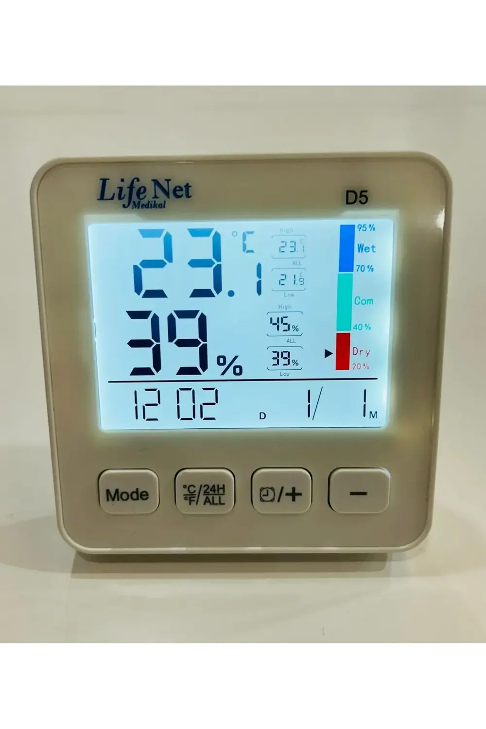 Dijital Termometre Isı Ve Nem Ölçer D5