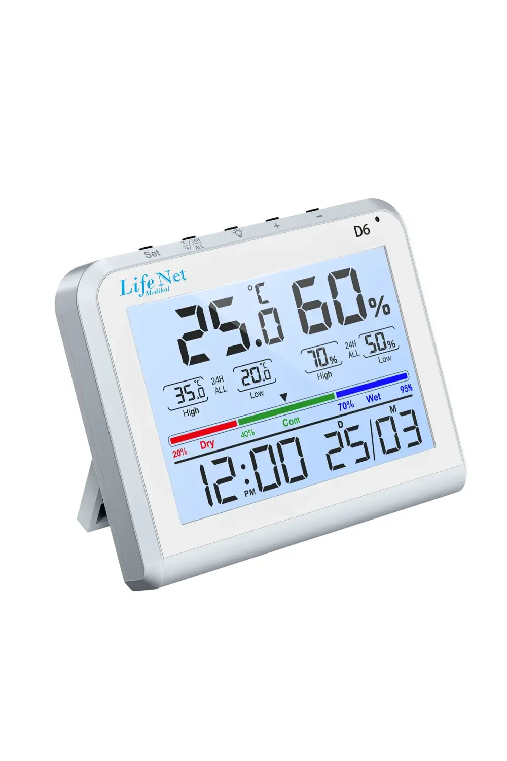 Dijital Termometre Isı Ve Nem Ölçer D6