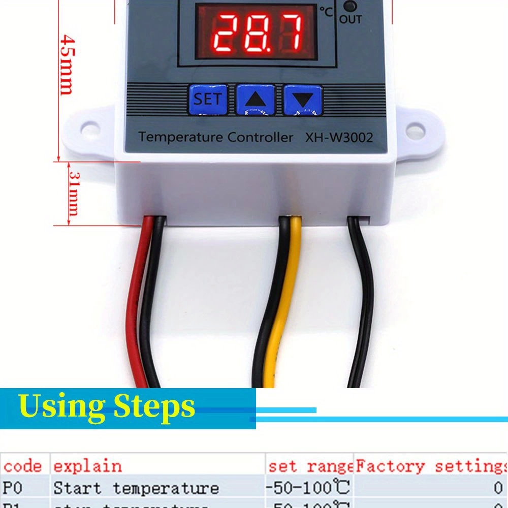 Dijital Termostat Xh-w3002 Led Ekranlı Sıcaklık Kontrol Cihazı 22 Dijital Termostat Xh-w3002 Led Ekranlı Sıcaklık Kontrol Cihazı 22