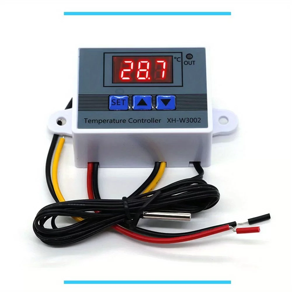 Dijital Termostat XH-W3002 LED Ekranlı Sıcaklık Kontrol Cihazı 220V ( Lisinya )