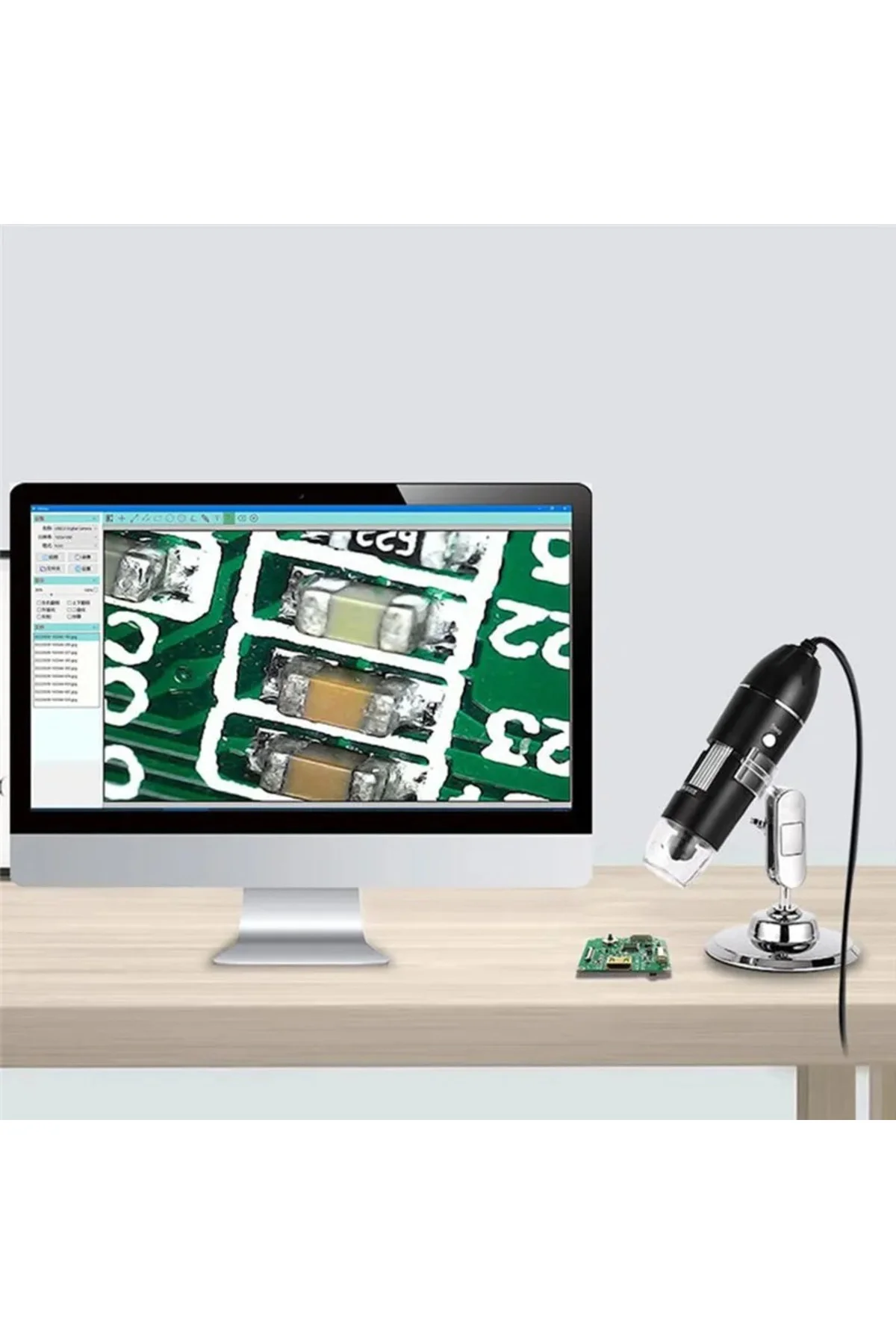 Dijital USB Mikroskop 1000X Zoom Electronic Magnifier – Fotoğraf 