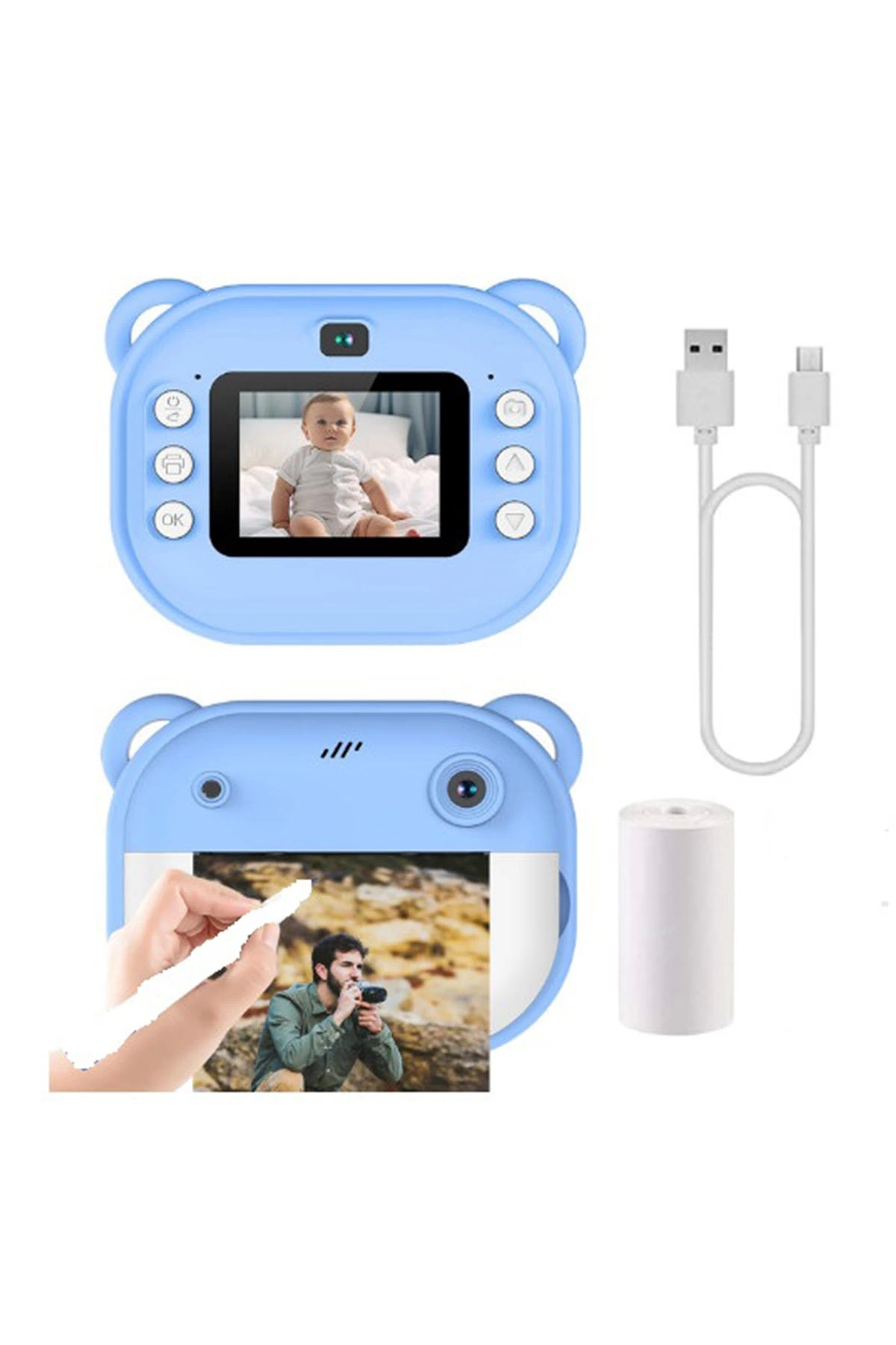 Dijital Video Kayıt Fotoğraf Çocuk Kamerası Anlık Termal Resim Ka