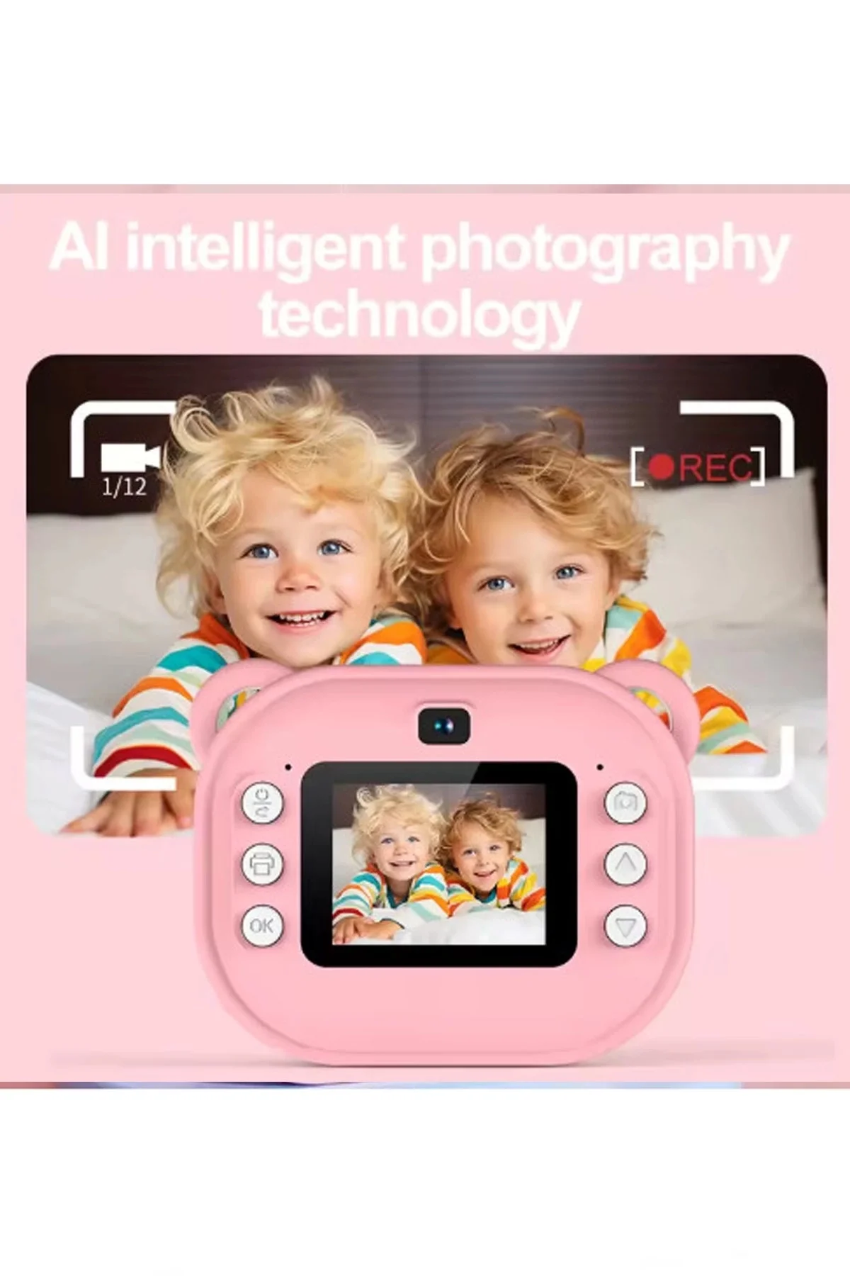 Dijital Video Kayıt Fotoğraf Çocuk Kamerası Anlık Termal Resim Ka