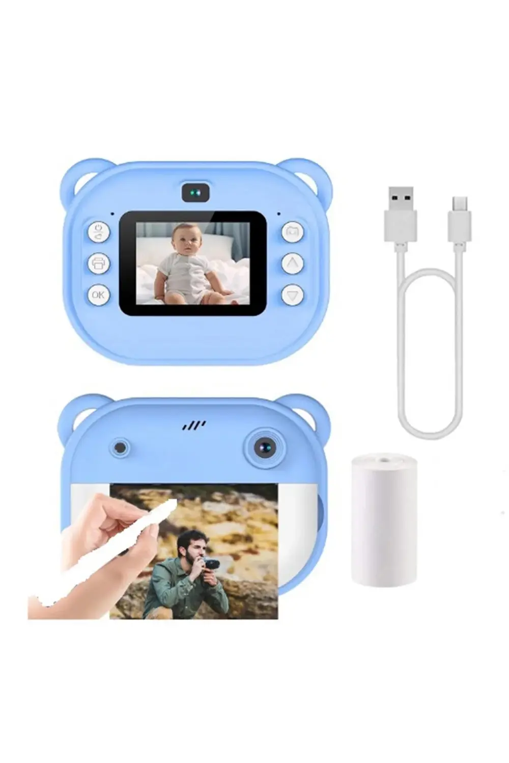 Dijital Video Kayıt Fotoğraf Çocuk Kamerası Anlık Termal Resim Ka