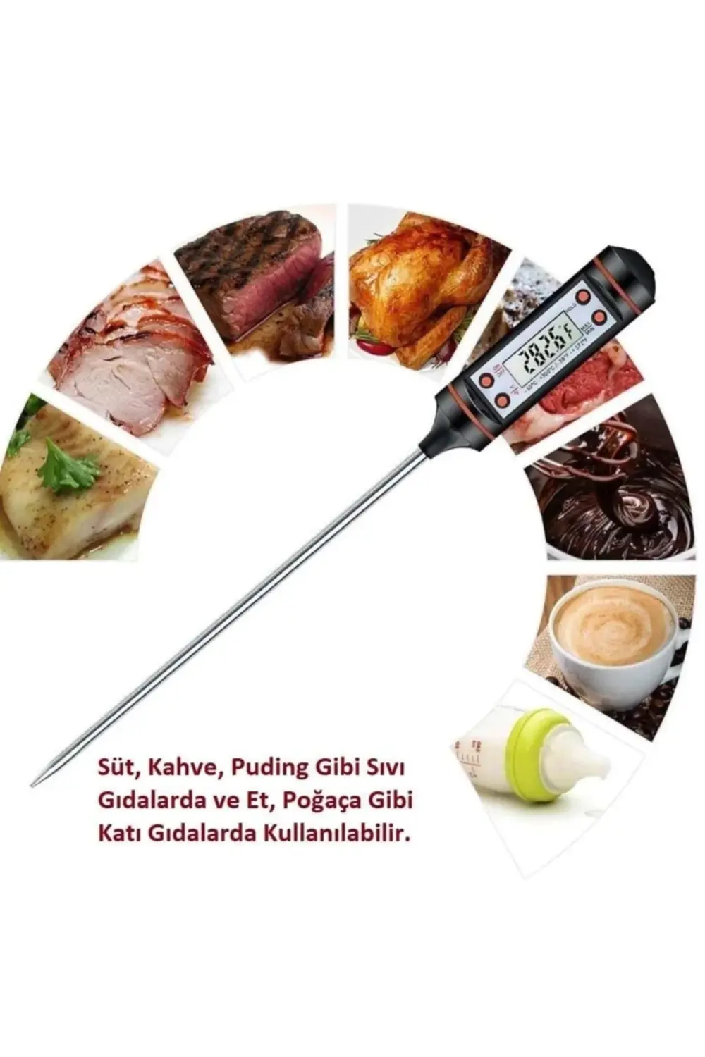 Dijital Yemek Gıda Mutfak Termometresi