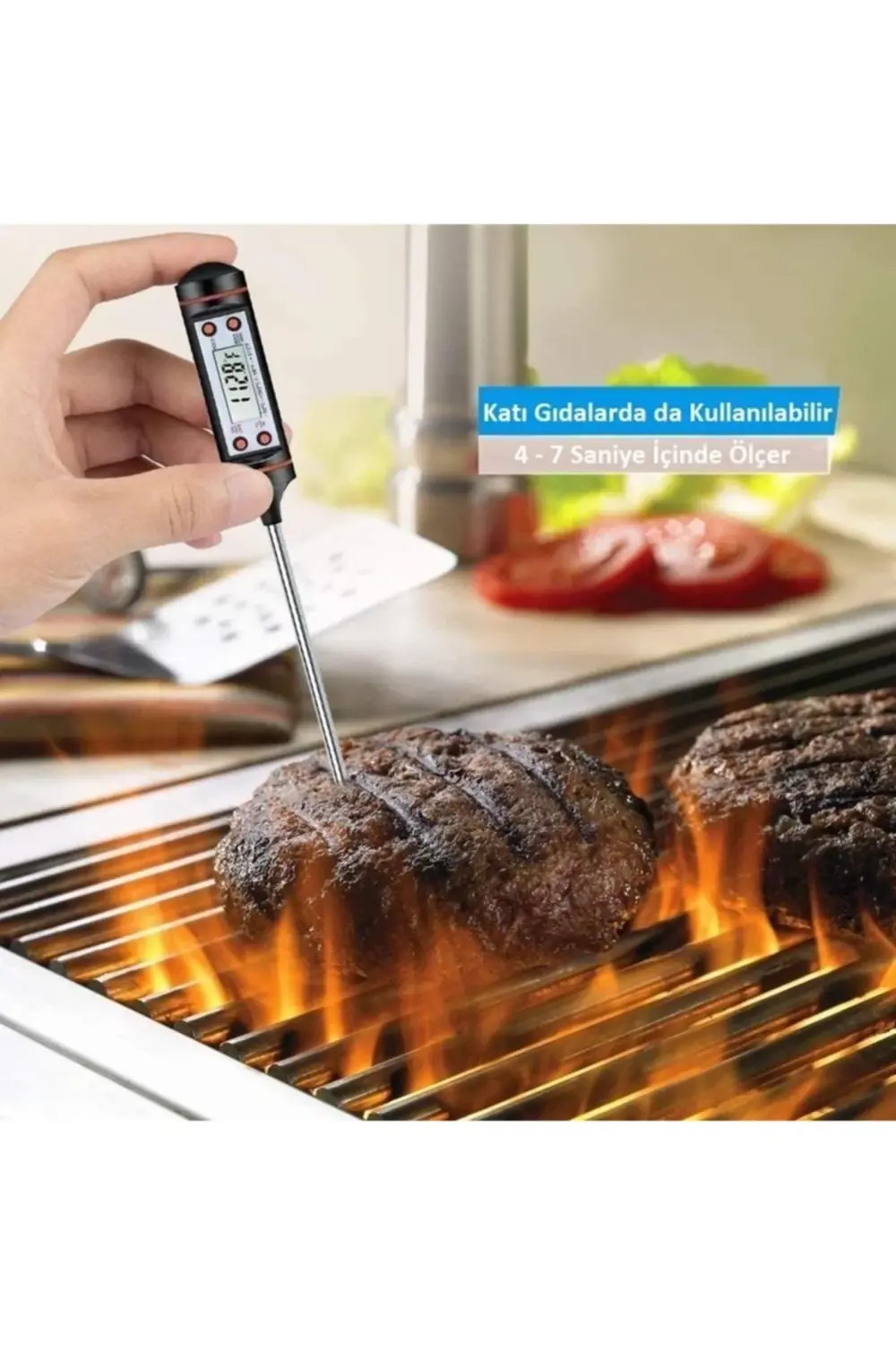 Dijital Yemek Gıda Mutfak Termometresi