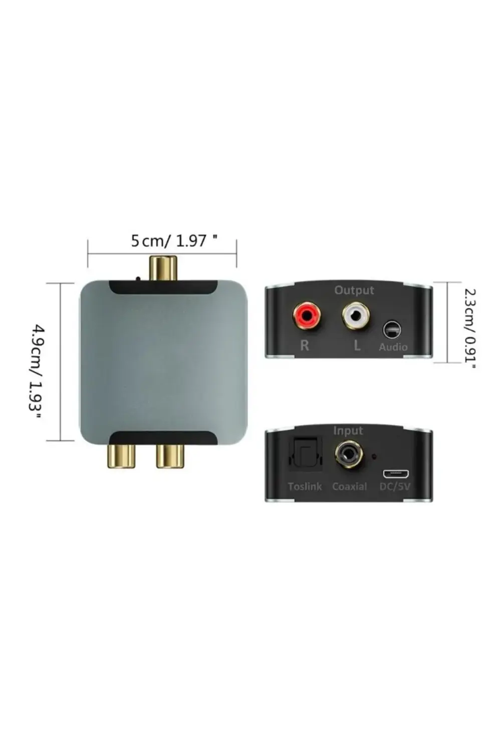 Dijitalden Analog’a Ses Dönüştürücü | 192KHz DAC | Optik & Koaksi