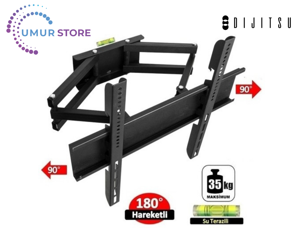 Dijitsu 32 D 18000 32'' Uydu Alıcılı HD 32- 55 inç Çift Kollu Har