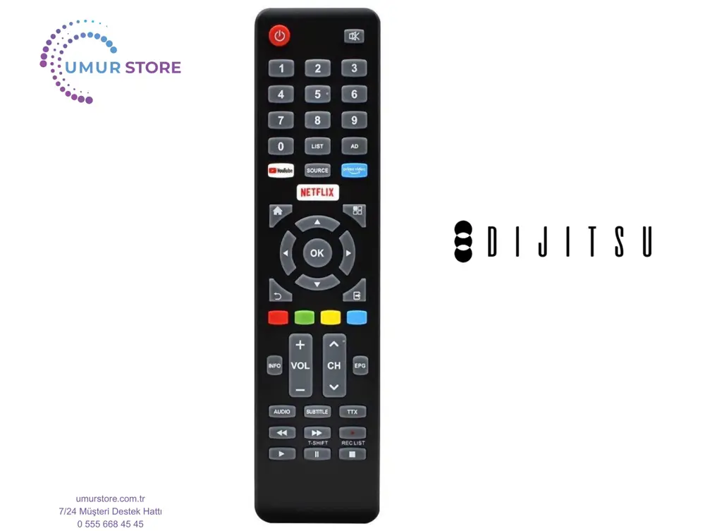 Dijitsu 4K Android Smart Uyumlu Televizyon Kumandası