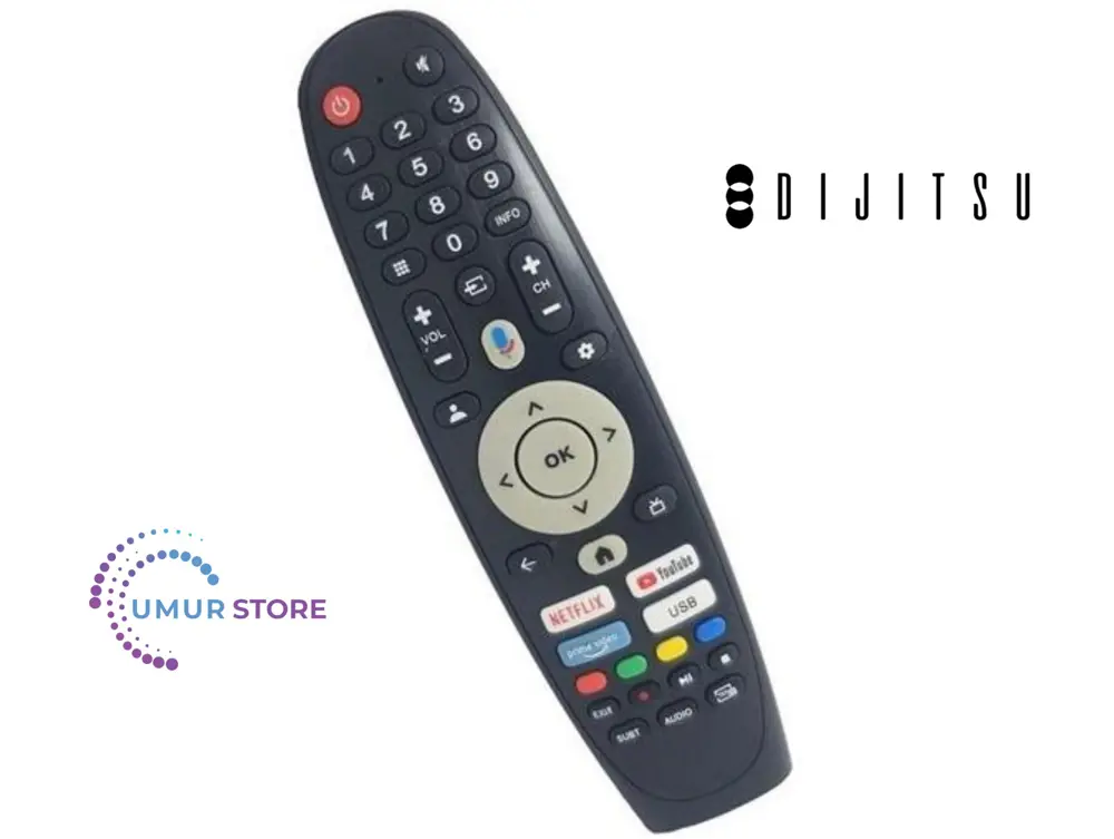 Dijitsu 50DG22000 4K Google Televizyon Kumandası-Mikrofonsuz