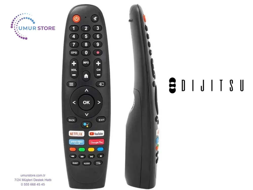 Dijitsu 50DS9800 Uyumlu Mikrofonlu Android Televizyon Kumandası Dijitsu 50DS9800 Uyumlu Mikrofonlu Android Televizyon Kumandası