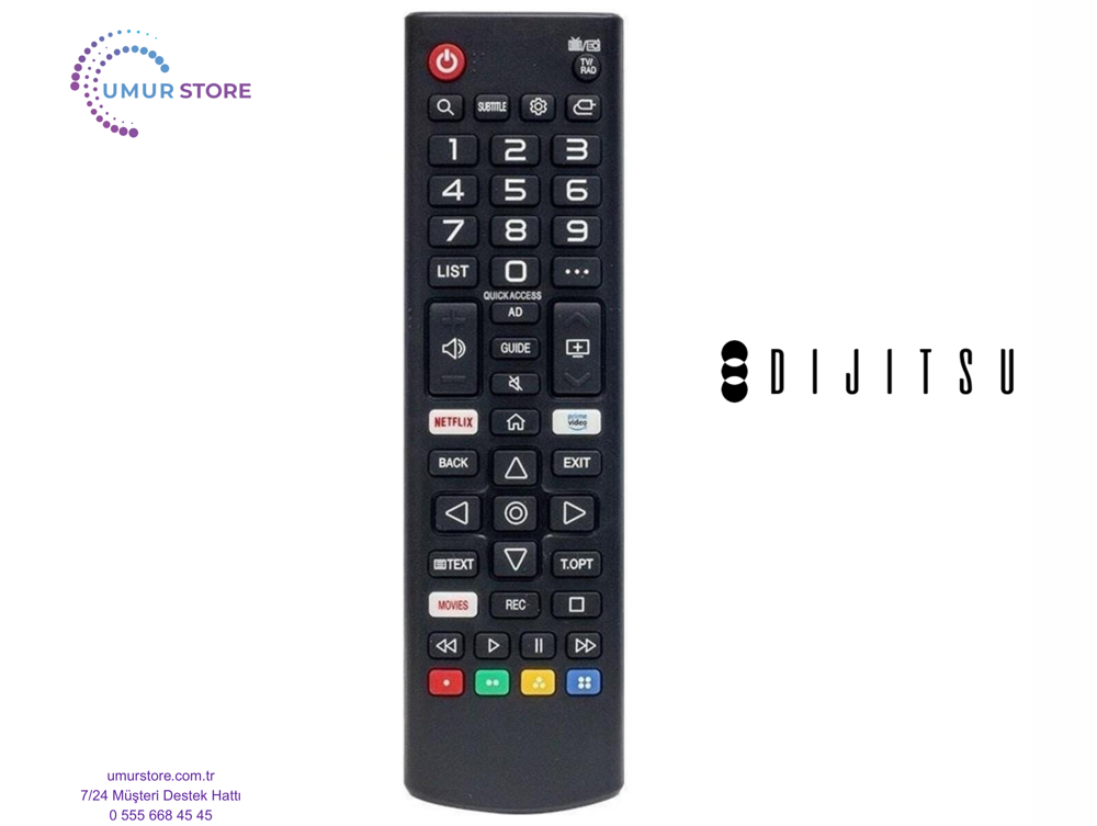Dijitsu 65DW9900 Webos Smart Televizyon Kumandası-Mikrofonsuz Dijitsu 65DW9900 Webos Smart Televizyon Kumandası-Mikrofonsuz