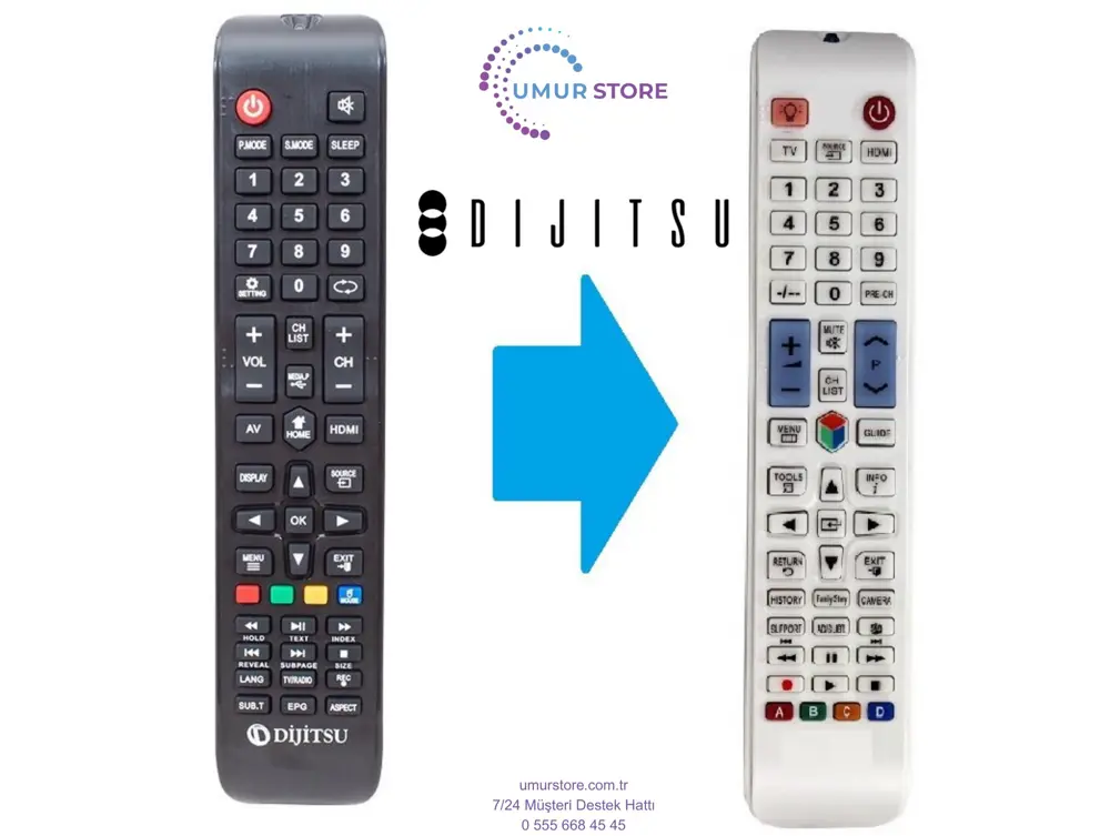 Dijitsu DJT65S 4K Android Smart Led Televizyon Kumandası-Beyaz Dijitsu DJT65S 4K Android Smart Led Televizyon Kumandası-Beyaz