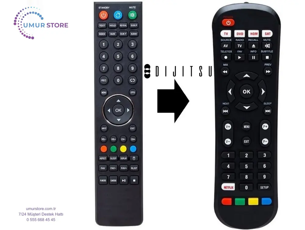 Dijitsu DJTV55M 4K Android Smart Led Televizyon Kumandası – Eşdeğ Dijitsu DJTV55M 4K Android Smart Led Televizyon Kumandası – Eşdeğ