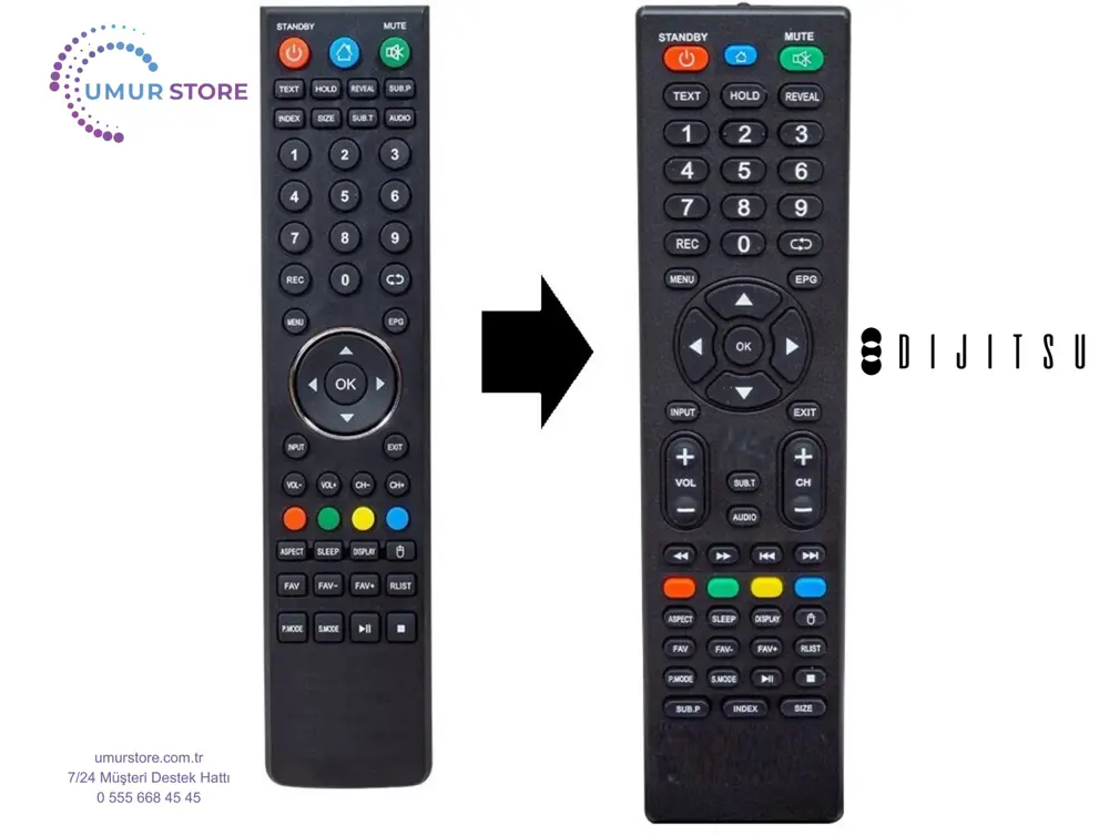 Dijitsu DJTV55M 4K Android Smart Led Televizyon Kumandası