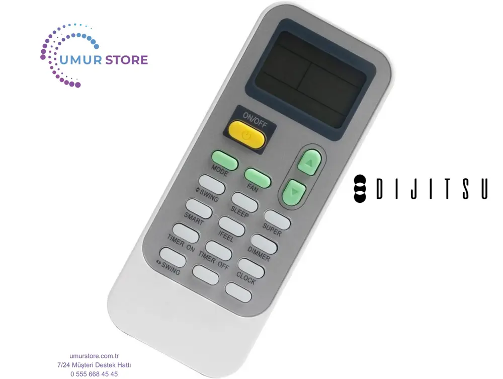 Dijitsu DMK 12000 Mobil Uyumlu Klima Kumandası Dijitsu DMK 12000 Mobil Uyumlu Klima Kumandası