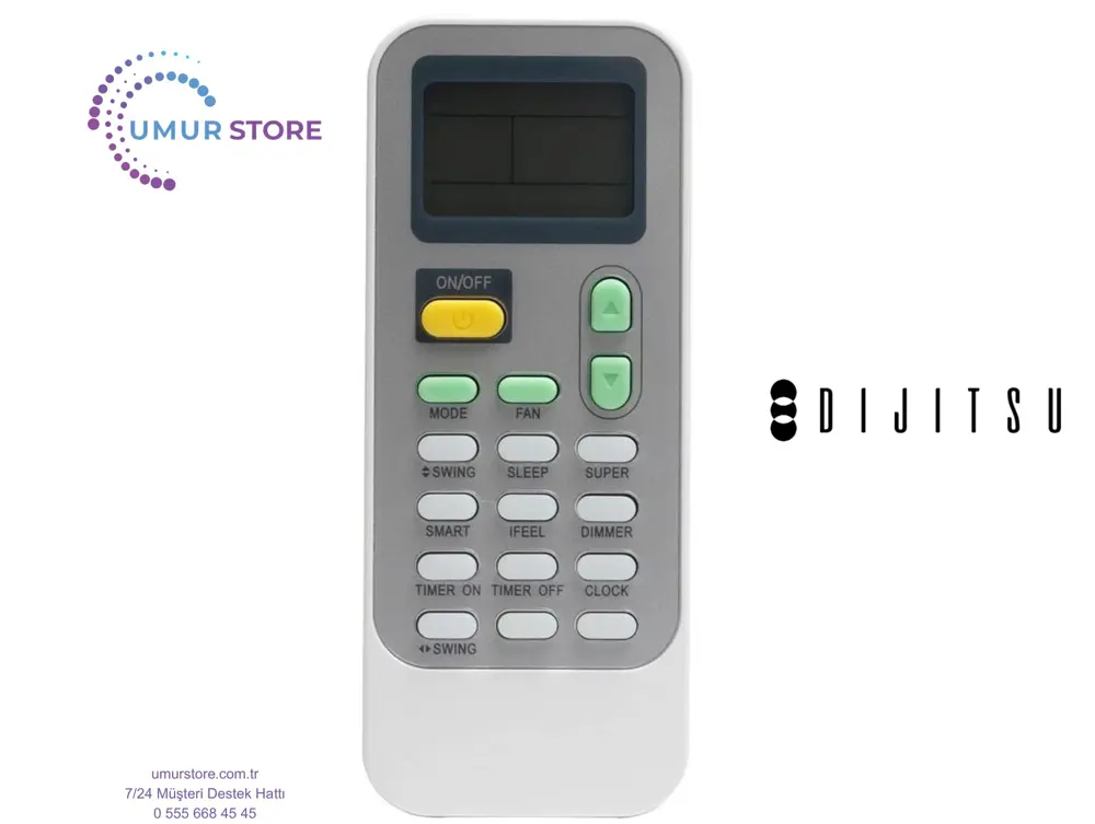 Dijitsu DMK 12000 Mobil Uyumlu Klima Kumandası Dijitsu DMK 12000 Mobil Uyumlu Klima Kumandası