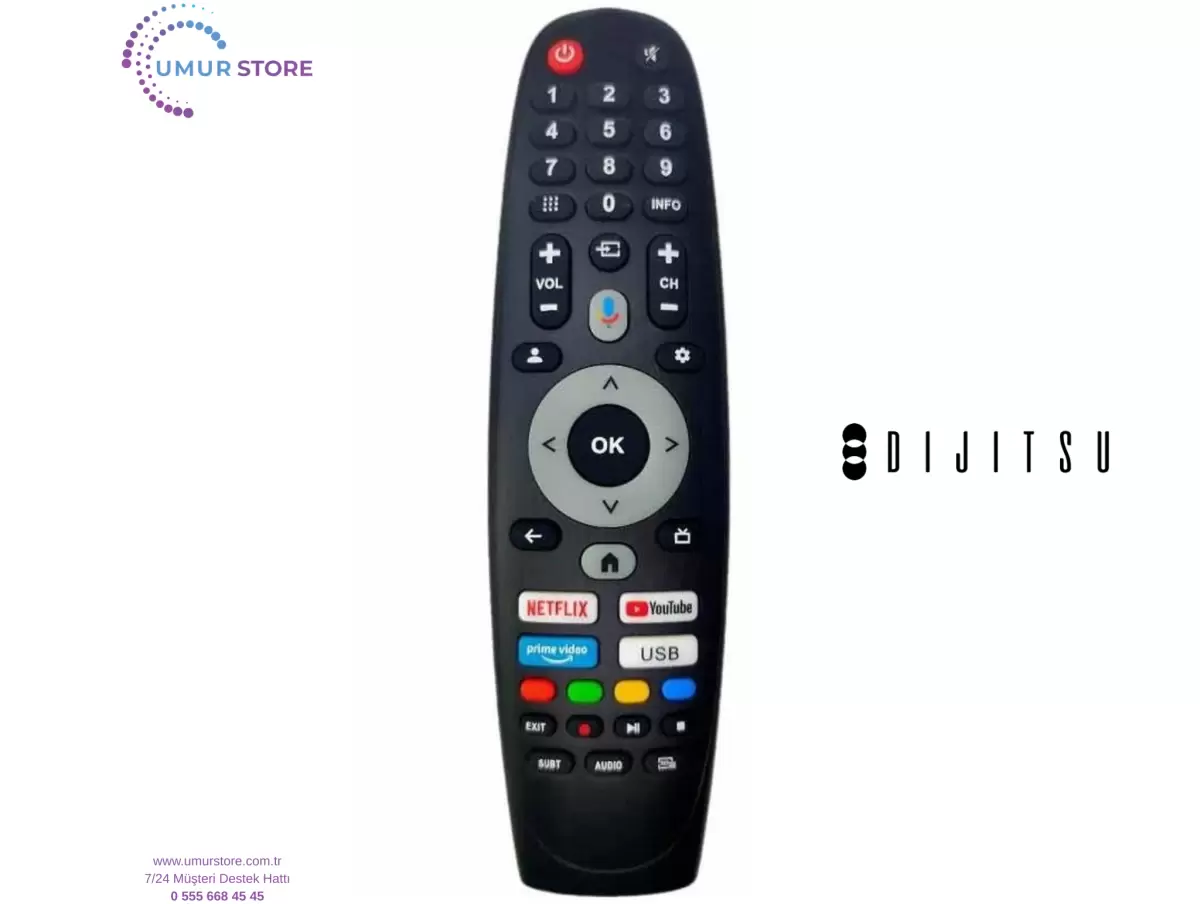 Dijitsu İle Uyumlu 50 DG 22000 4K Smart Tv Mikrofonlu Kumanda