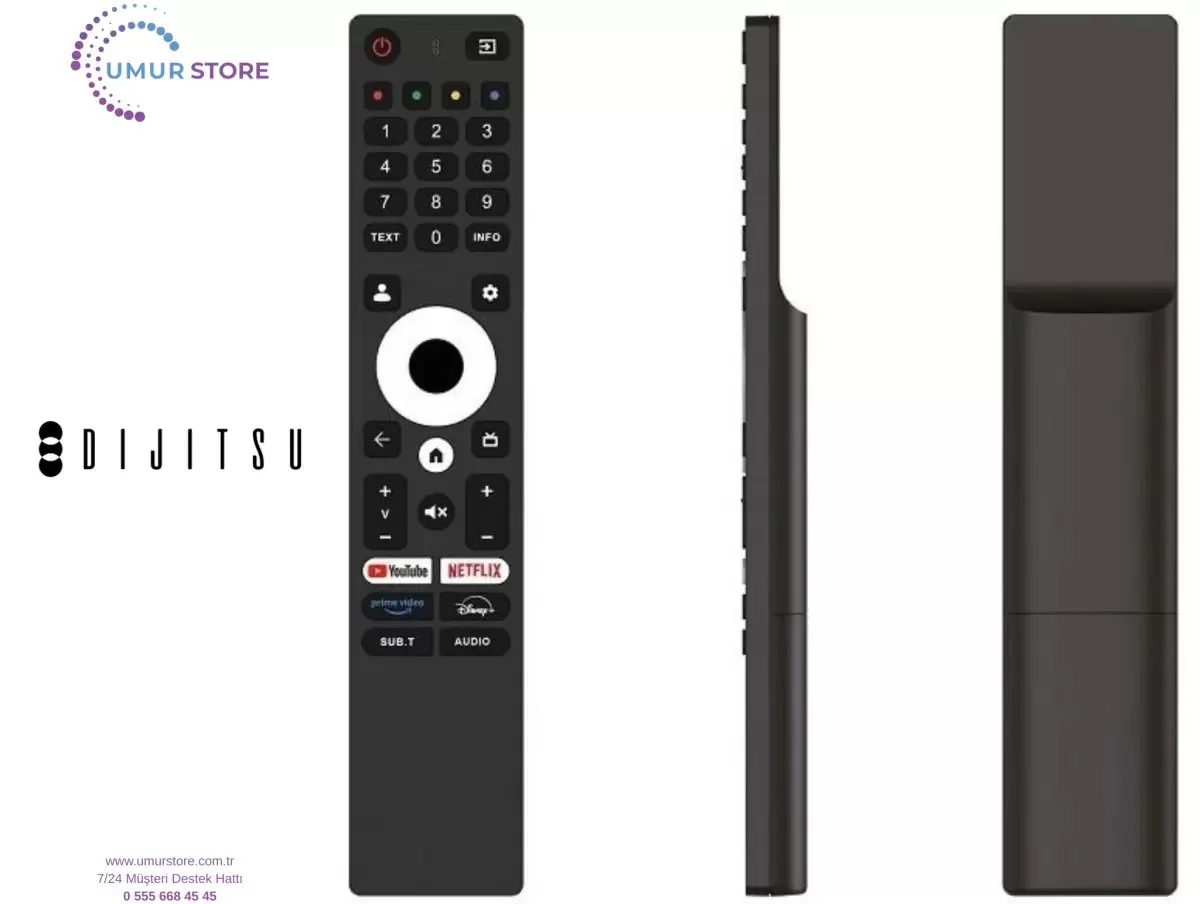 Dijitsu İle Uyumlu Model 65DQ33000 Google Tv Kumanda-Mikrofonsuz Dijitsu İle Uyumlu Model 65DQ33000 Google Tv Kumanda-Mikrofonsuz