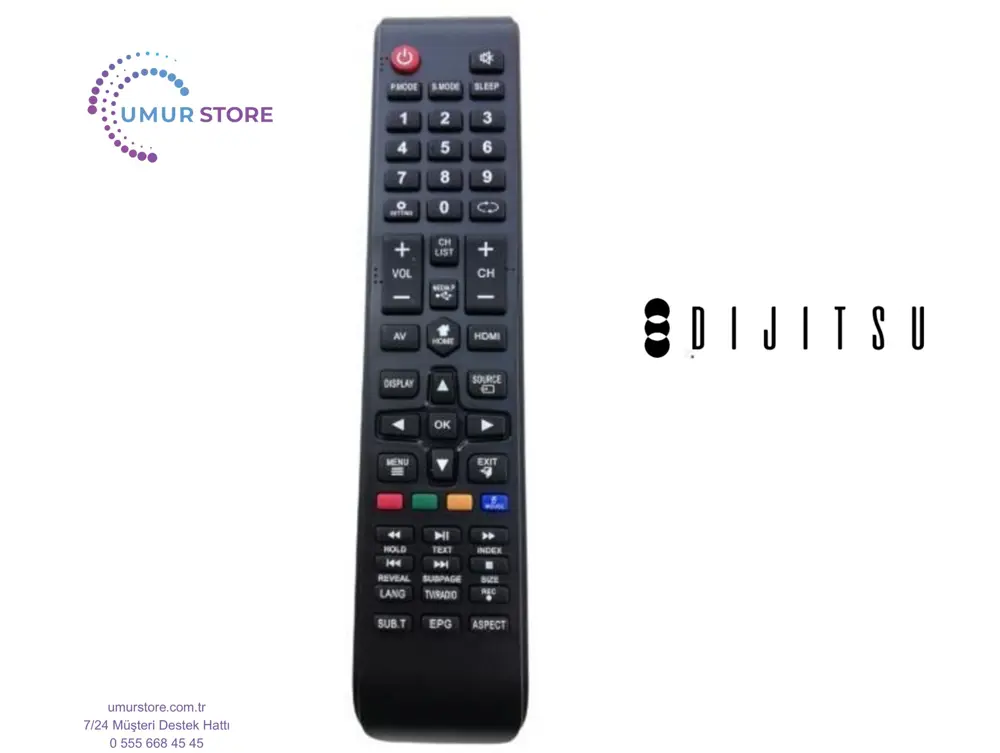 Dijitsu Model 43DS8500 Uyumlu Android Televizyon Kumandası Dijitsu Model 43DS8500 Uyumlu Android Televizyon Kumandası