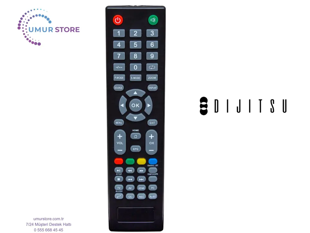 Dijitsu Uydu Alıcılı Led Televizyon Kumandası Dijitsu Uydu Alıcılı Led Televizyon Kumandası