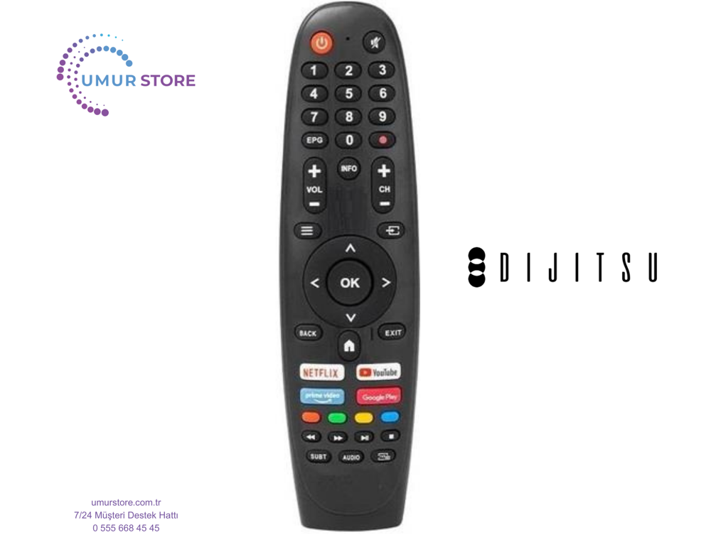 Dijitsu Uyumlu Model 32d18000 Led Televizyon Kumandası Dijitsu Uyumlu Model 32d18000 Led Televizyon Kumandası
