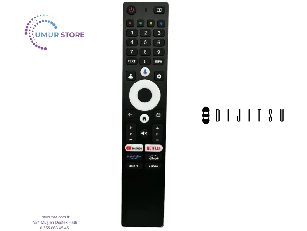 Dijitsu Uyumlu Model 55DQ33000 Mikrofonlu Google Smart Televizyon