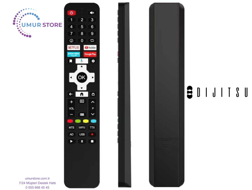 Dijitsu Uyumlu Model 58DG22000 Mikrofonlu Smart Televizyon Kumand Dijitsu Uyumlu Model 58DG22000 Mikrofonlu Smart Televizyon Kumand