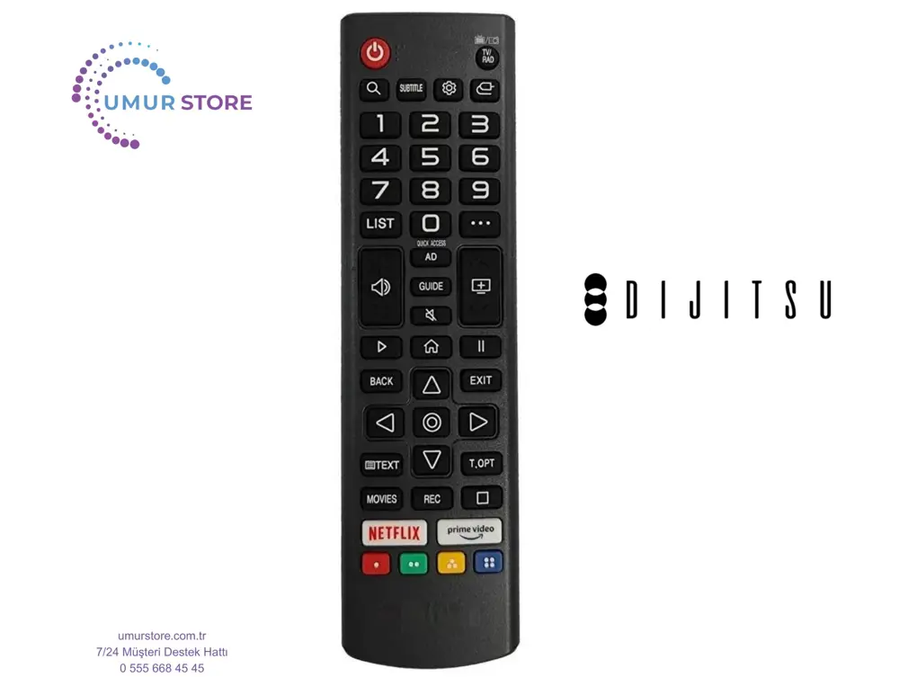 Dijitsu Webos Televizyon Uyumlu Kumanda-Mikrofonsuz Dijitsu Webos Televizyon Uyumlu Kumanda-Mikrofonsuz