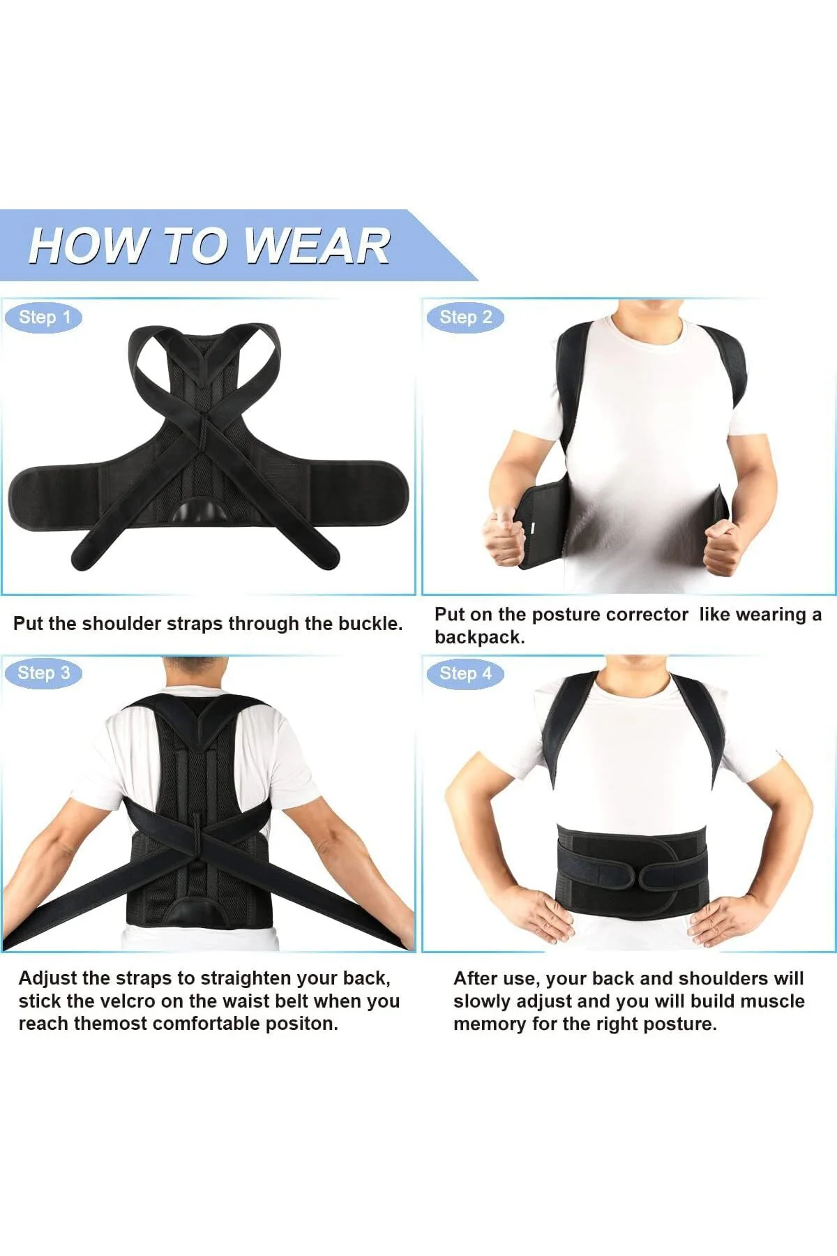 Dik Duruş Korsesi Postür Düzeltici Kamburluk Önleyici Çift Balenl