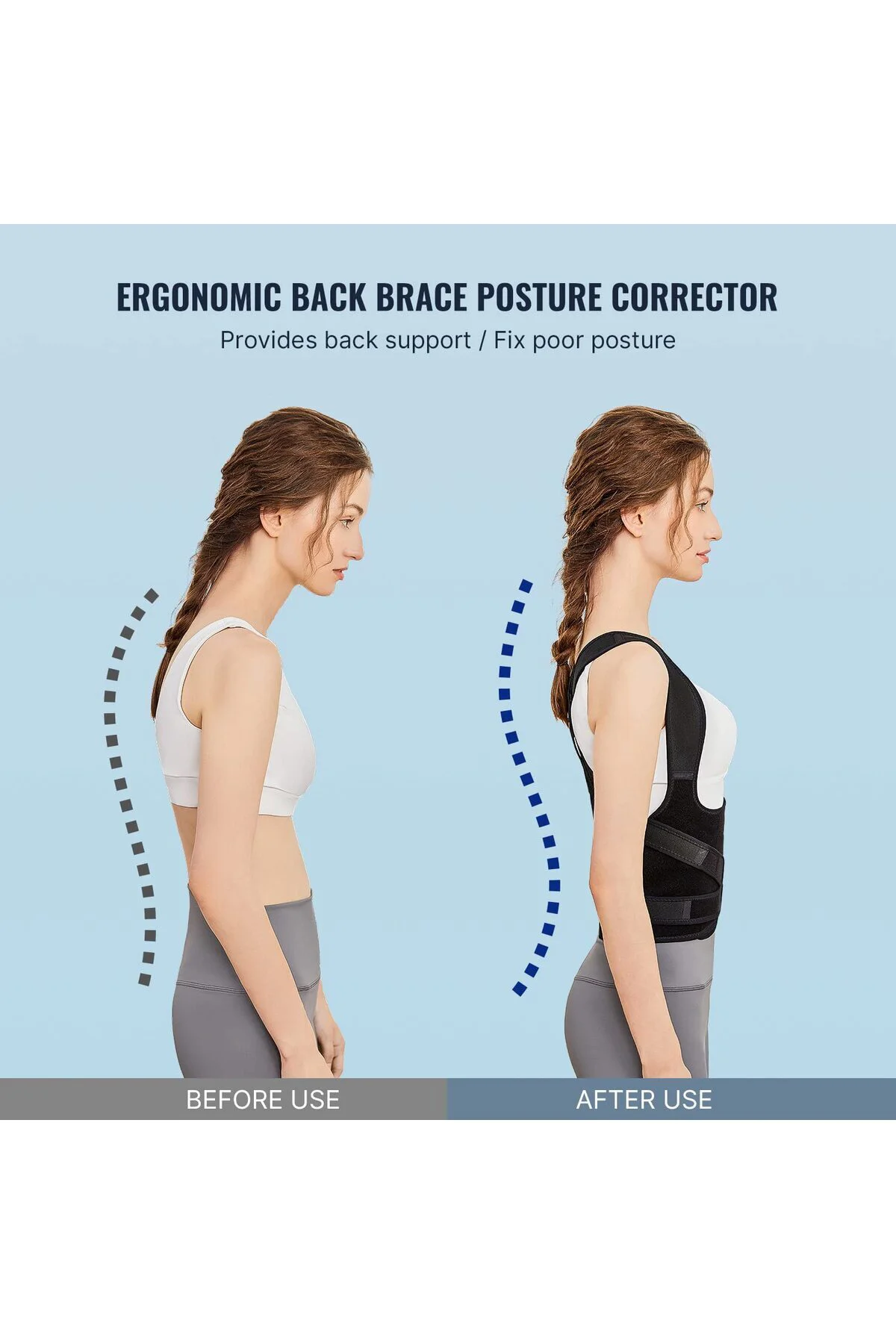 Dik Duruş Korsesi Postür Düzeltici Kamburluk Önleyici Çift Balenl
