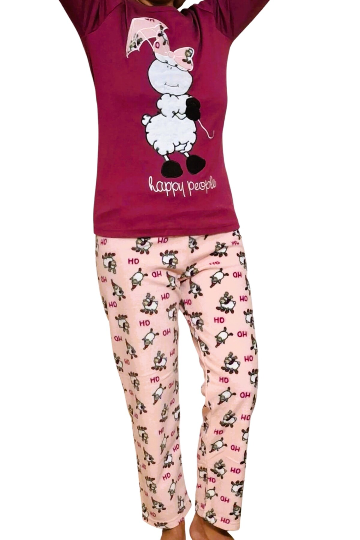 DİKA Kışlık Kadın Pijama Takımı MOR