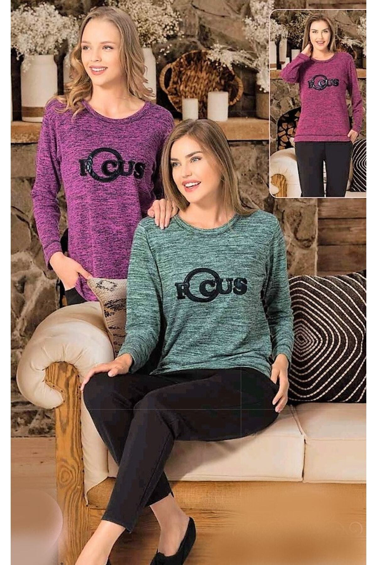 Zen Dika Kişlik Pijama Takimi  Ev Giyim