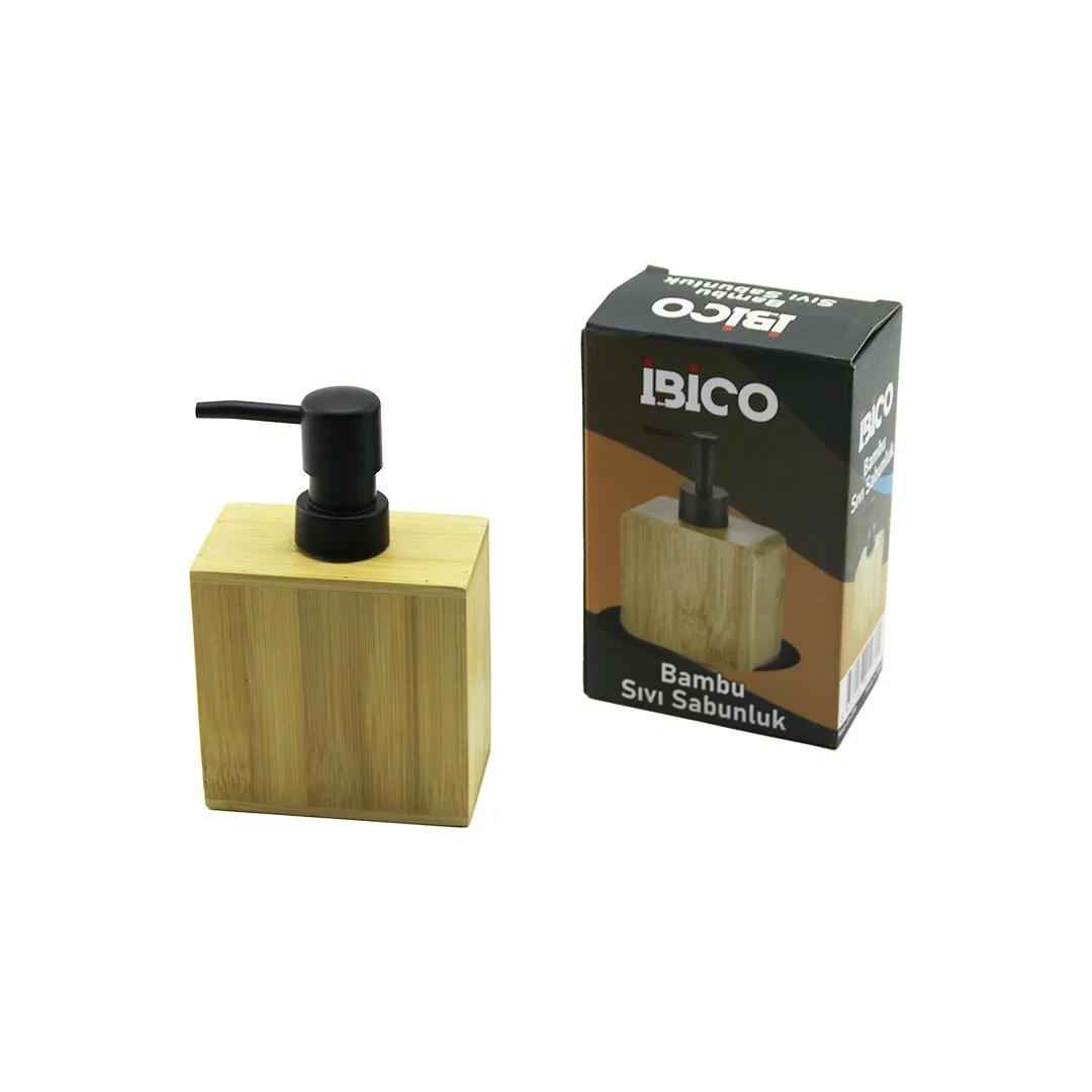 Dikdörtgen Ahşap Bambu Sıvı Sabunluk Siyah Plastik Pompa 5.8 X 9.9cm - Y: 10cm Bx40 Dikdörtgen Ahşap Bambu Sıvı Sabunluk Siyah Plastik Pompa 5.8 X 9.9cm - Y: 10cm Bx40