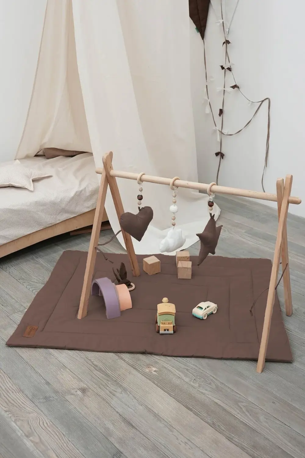 Dikdörtgen Bebek/Çocuk Oyun Halısı, Yenidoğan Emekleme Pedi, Akti